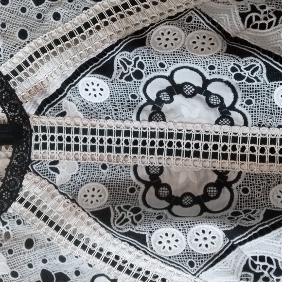 Alexis Black and White Jumpsuit - Picture 6 of 12